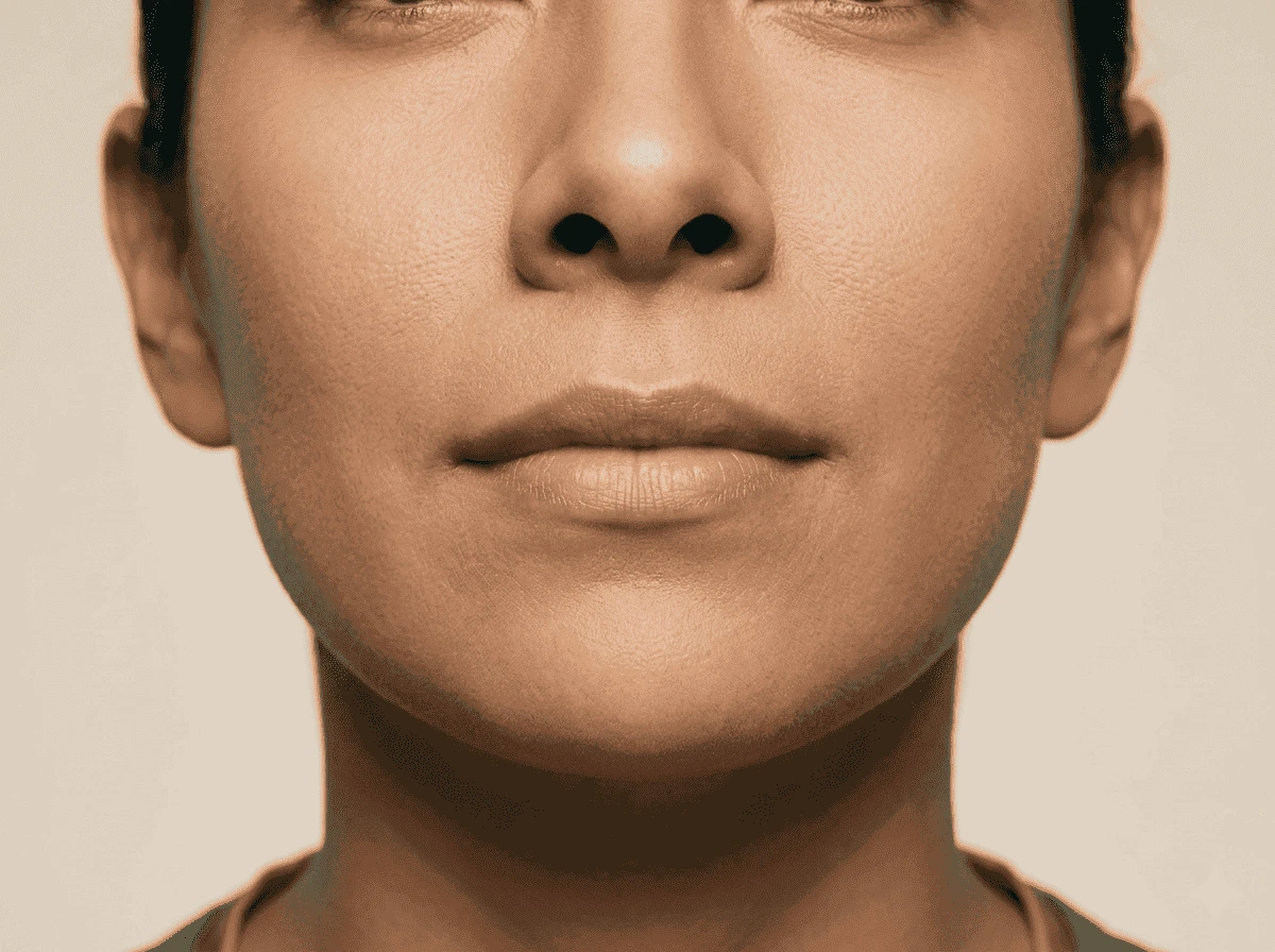 Base nasal y alas, área de armonía facial en rinoplastia