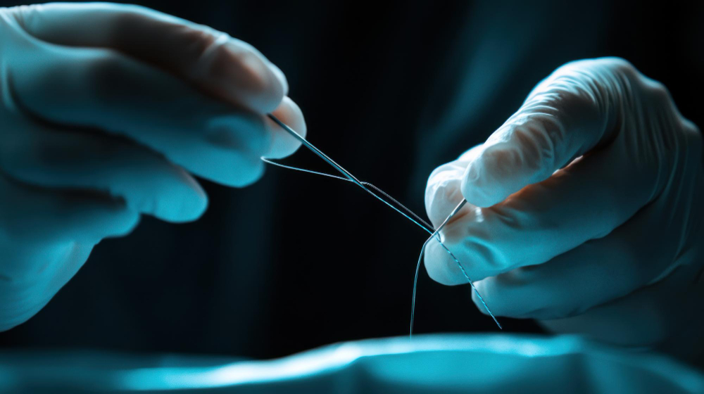 Cierre de micro-incisión con sutura por el Dr. Rodrigo Montoya, cirugía plástica en Medellín