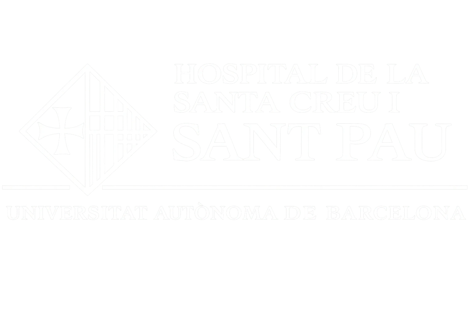 Logo Hospital de la Santa Creu i Sant Pau Barcelona donde trabajó el Dr Rodrigo Montoya cirujano plástico en Medellín