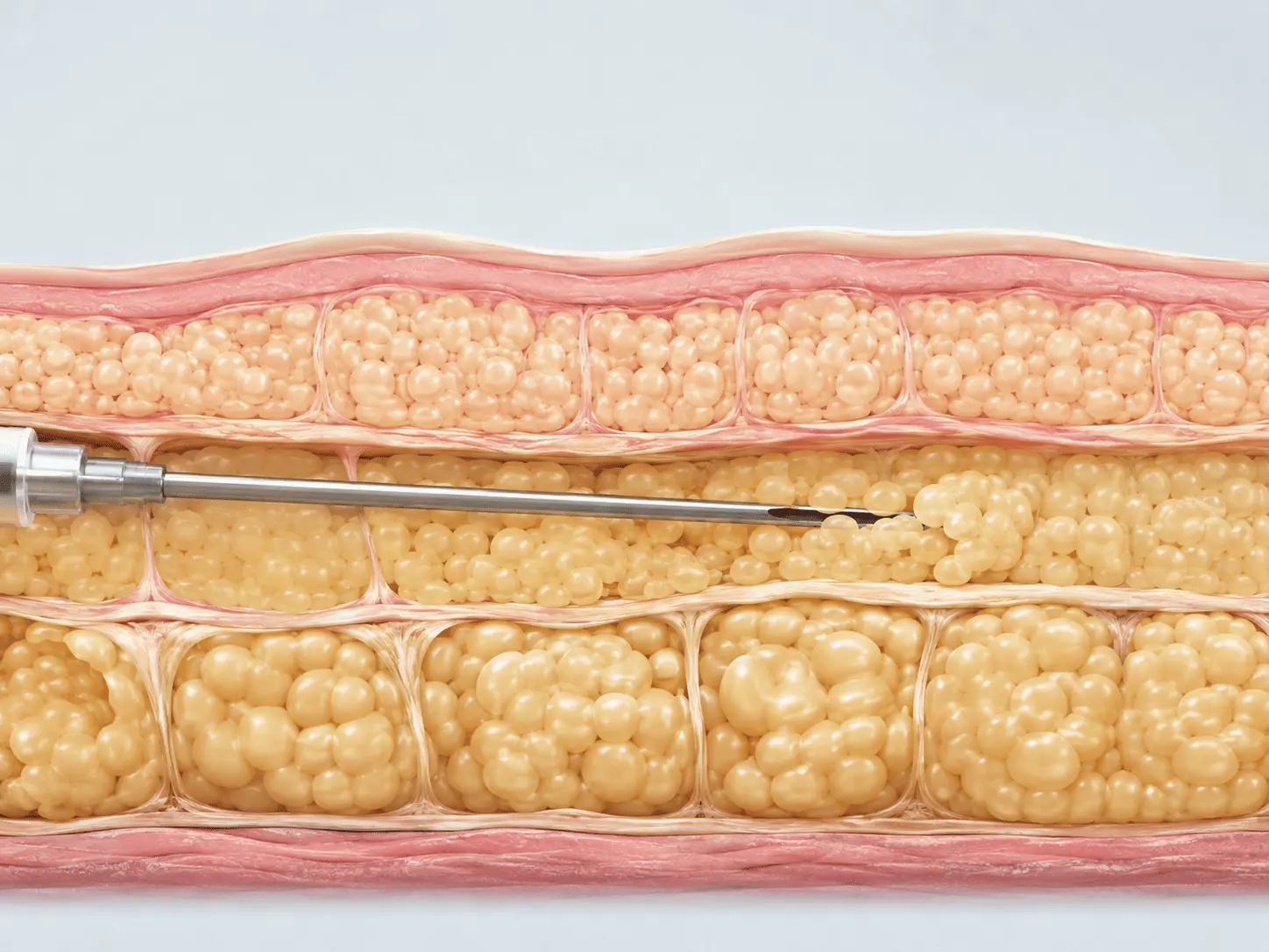 Detalle de modelado por capas del tejido en lipoescultura con el Dr. Rodrigo Montoya en Medellín